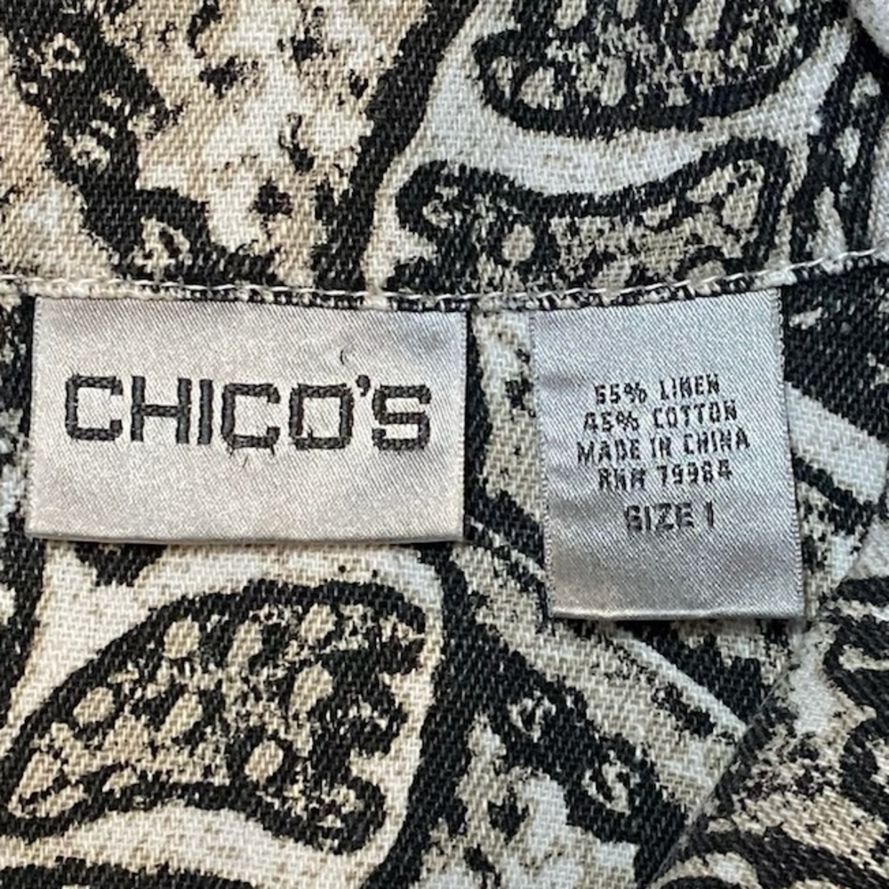 Chicos Lightweight Button Jacket Linen Cotton Wom… - image 7